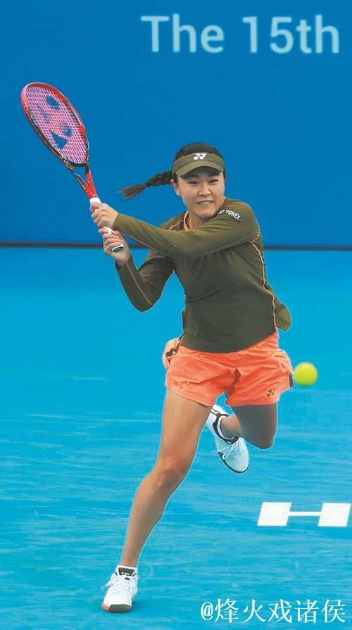 朱琳代表安徽队夺得十五运会网球女单冠军